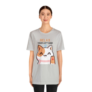 Relax Your Left Hand Musical Kitten Unisex T-Shirt