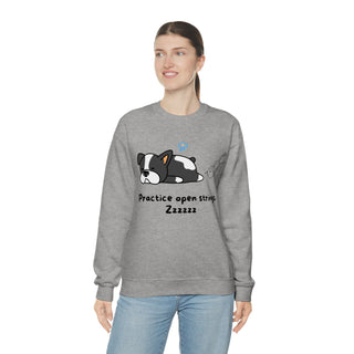 Practice Open Strings Musical Kitten Unisex Crewneck Sweatshirt