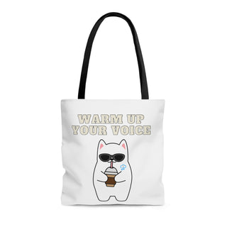 Warm Up Your Voice Musical Kitten Tote Bag