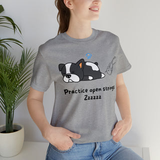 Practice Open Strings Musical Dog Unisex T-Shirt