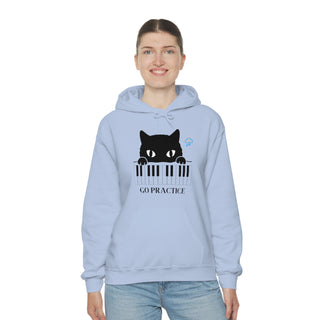 Go Practice Musical Kitten Unisex Hooded Sweatshirt