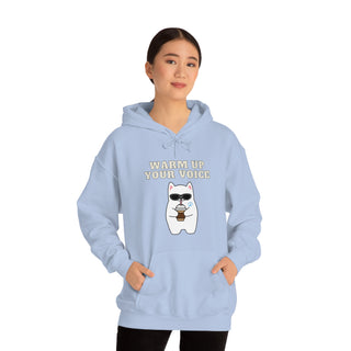 Warm Up Your Voice Musical Kitten Unisex Hooded Sweatshirt