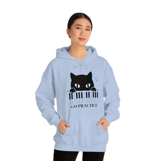 Go Practice Musical Kitten Unisex Hooded Sweatshirt