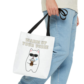 Warm Up Your Voice Musical Kitten Tote Bag