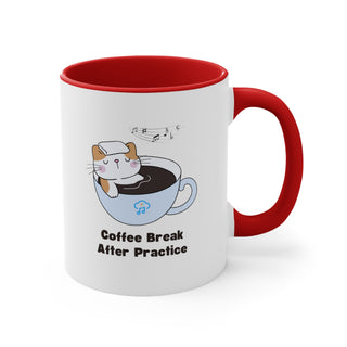 Coffee Break After Practice Accent Mugs