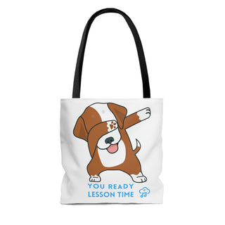 You Ready Lesson Time Musical Dog Tote Bag