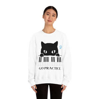 Go Practice Musical Kitten Unisex Crewneck Sweatshirt