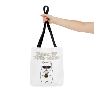 Warm Up Your Voice Musical Kitten Tote Bag