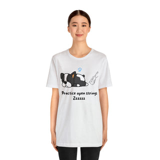 Practice Open Strings Musical Dog Unisex T-Shirt