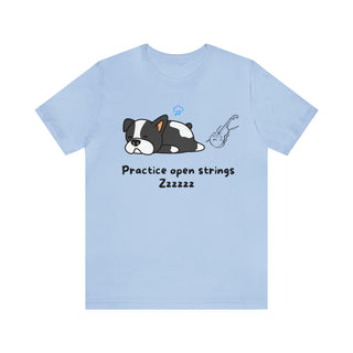 Practice Open Strings Musical Dog Unisex T-Shirt