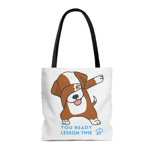 You Ready Lesson Time Musical Dog Tote Bag