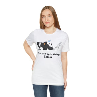 Practice Open Strings Musical Dog Unisex T-Shirt