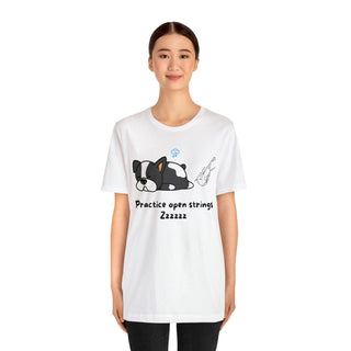 Practice Open Strings Musical Dog Unisex T-Shirt