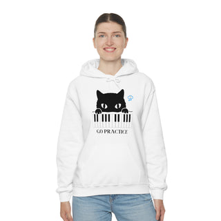 Go Practice Musical Kitten Unisex Hooded Sweatshirt