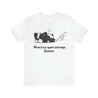 Practice Open Strings Musical Dog Unisex T-Shirt