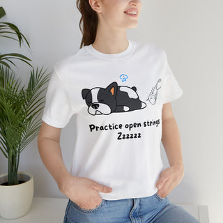 Practice Open Strings Musical Dog Unisex T-Shirt