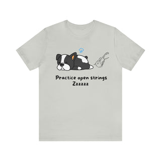 Practice Open Strings Musical Dog Unisex T-Shirt