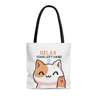 Relax Your Left Hand Musical Kitten Tote Bag