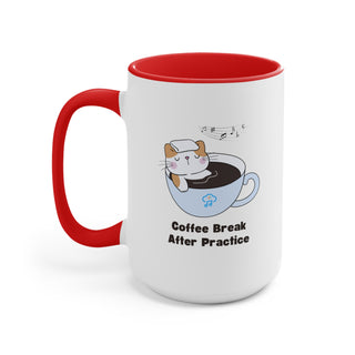 Coffee Break After Practice Accent Mugs