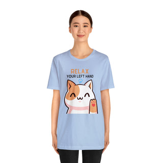 Relax Your Left Hand Musical Kitten Unisex T-Shirt