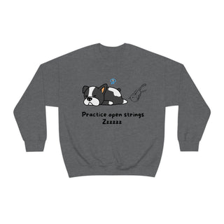 Practice Open Strings Musical Kitten Unisex Crewneck Sweatshirt