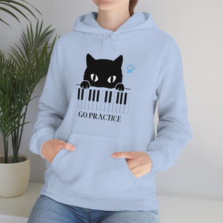 Go Practice Musical Kitten Unisex Hooded Sweatshirt