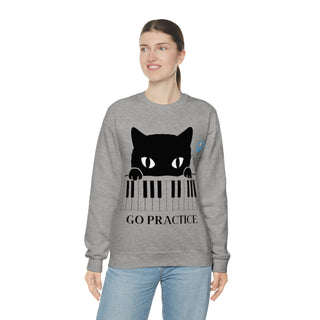 Go Practice Musical Kitten Unisex Crewneck Sweatshirt