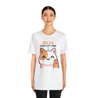 Relax Your Left Hand Musical Kitten Unisex T-Shirt