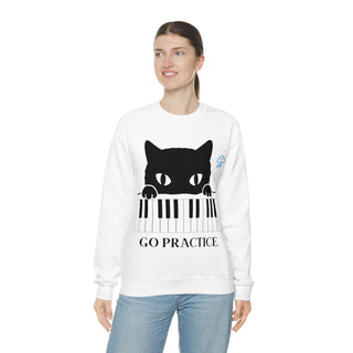 Go Practice Musical Kitten Unisex Crewneck Sweatshirt