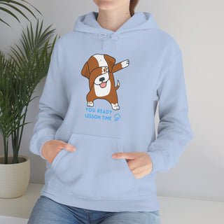 You Ready Lesson Time Musical Dog Unisex Hooded Sweatshirt