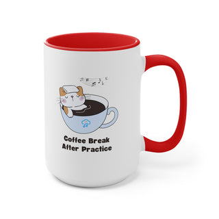 Coffee Break After Practice Accent Mugs