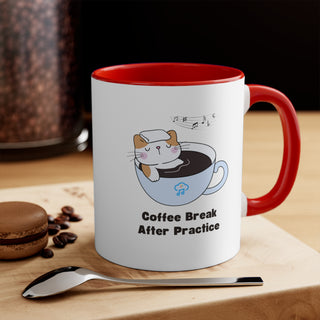 Coffee Break After Practice Accent Mugs