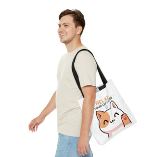 Relax Your Left Hand Musical Kitten Tote Bag