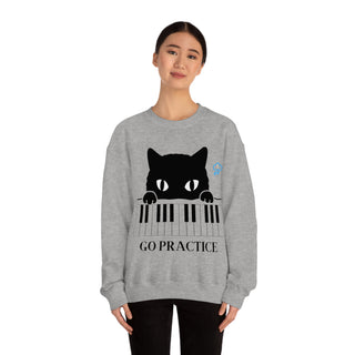 Go Practice Musical Kitten Unisex Crewneck Sweatshirt