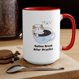 Coffee Break After Practice Accent Mugs